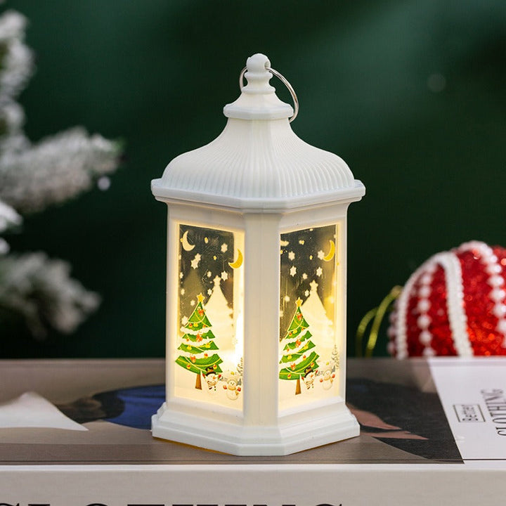 Christmas Lantern Light: Warm Retro Holiday Table Glow
