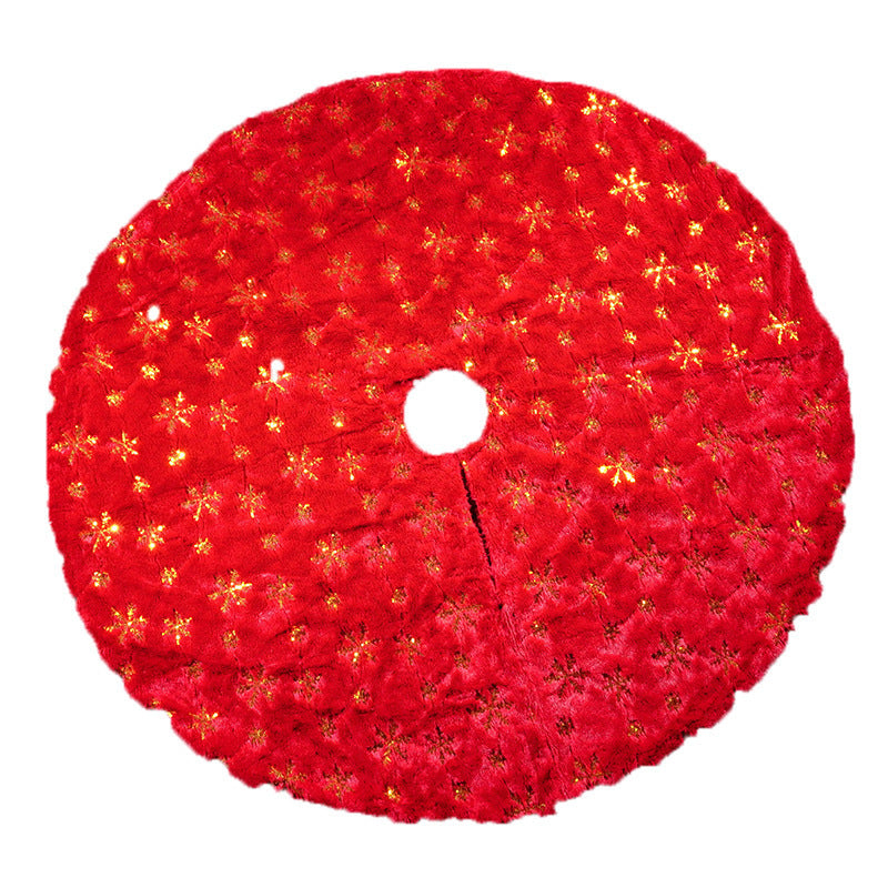Fluffy White Christmas Tree Skirt for a Snowy Display