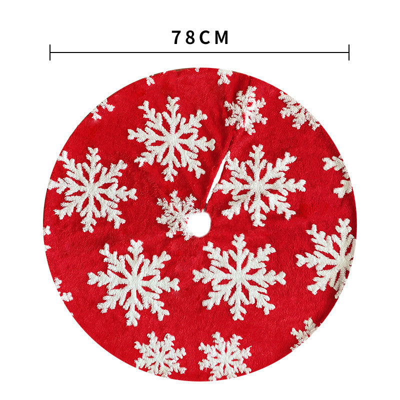Fluffy White Christmas Tree Skirt for a Snowy Display
