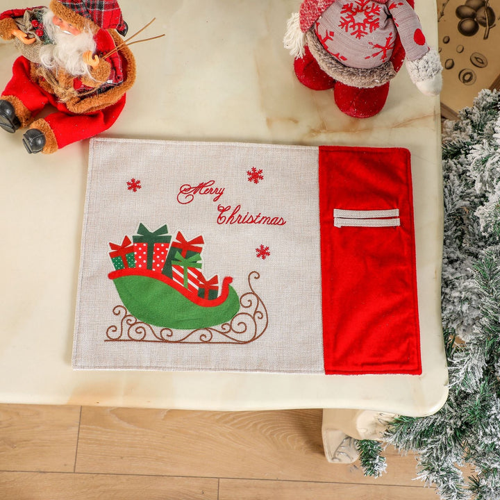 Christmas Placemats for Festive Red and Green Tables