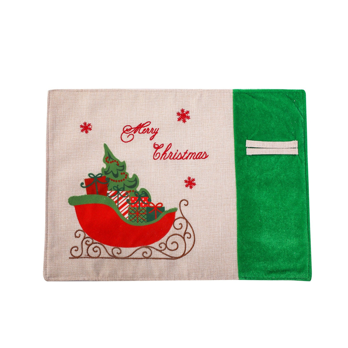 Christmas Placemats for Festive Red and Green Tables