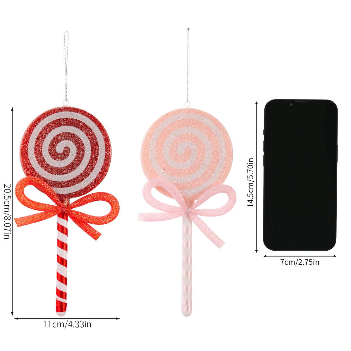 Christmas Lollipop Ornaments for Whimsical Tree Decor