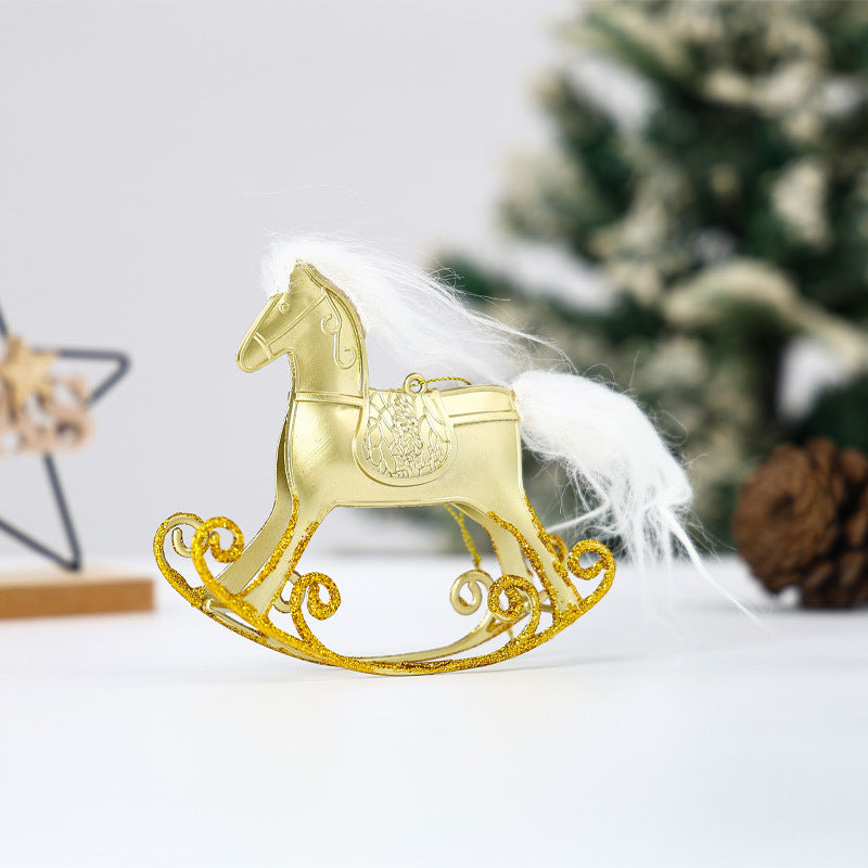 Christmas Rocking Horse Ornament Festive Holiday Charm