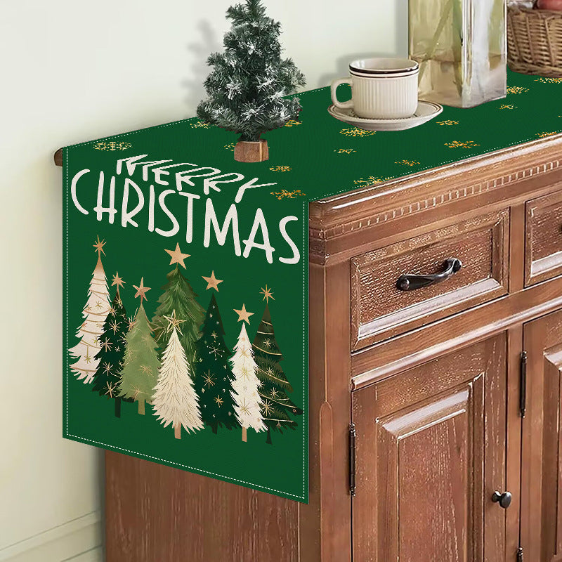 Christmas Table Runner – Festive Green Holiday Decor
