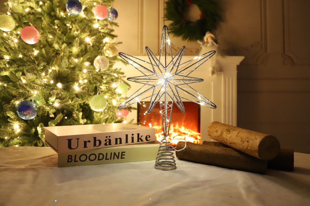 3D Illuminated Christmas Tree Topper Star Decoration