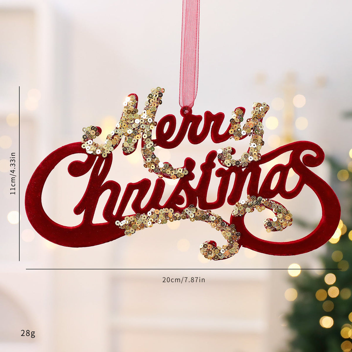 Christmas Ornament Set: Elegant Red & Gold Tree Decor