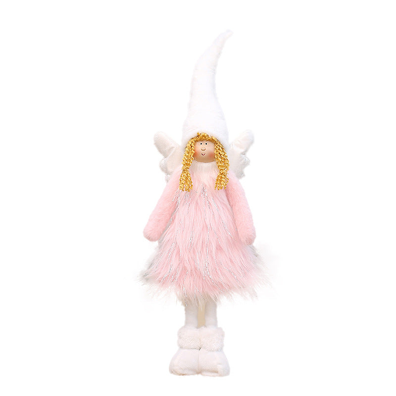 Christmas Angel Wings Doll Ornament for Cozy Holiday Decor