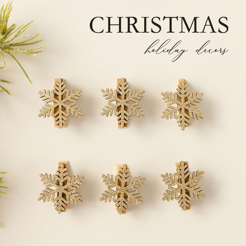 Wooden Christmas Ornaments With Rustic Reindeer Charm