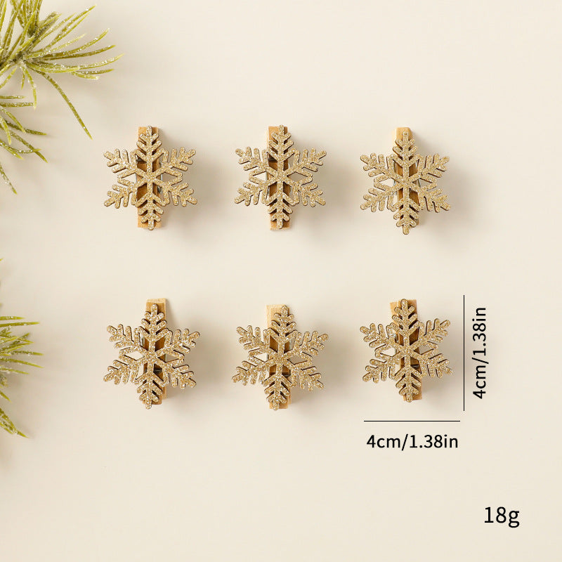 Wooden Christmas Ornaments With Rustic Reindeer Charm