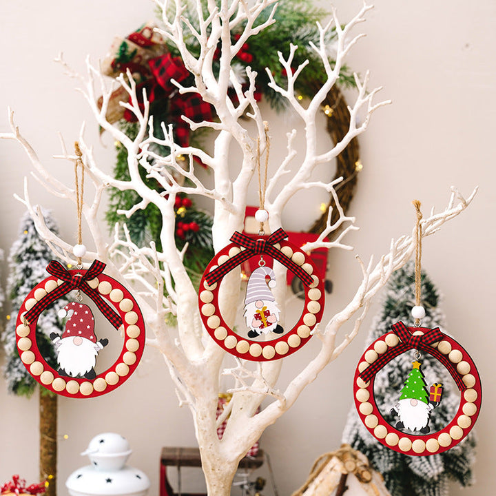 Wooden Christmas Gnome Ornaments For Rustic Cheer