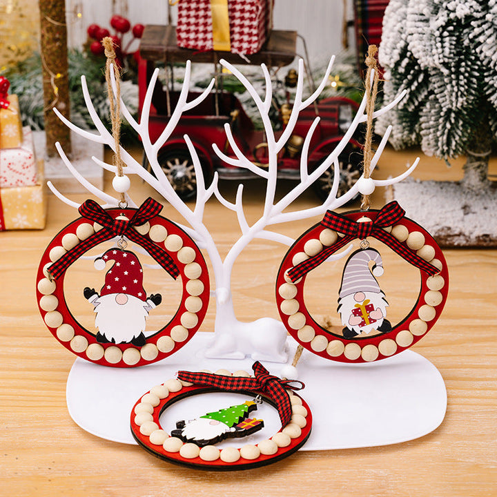 Wooden Christmas Gnome Ornaments For Rustic Cheer