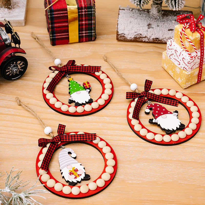 Wooden Christmas Gnome Ornaments For Rustic Cheer