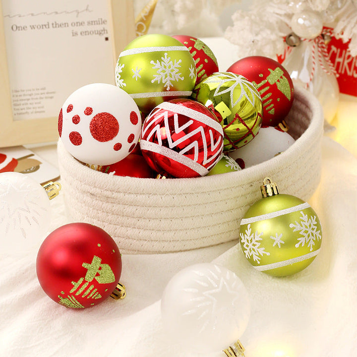 Christmas Tree Ornaments 16-Piece Festive Holiday Set