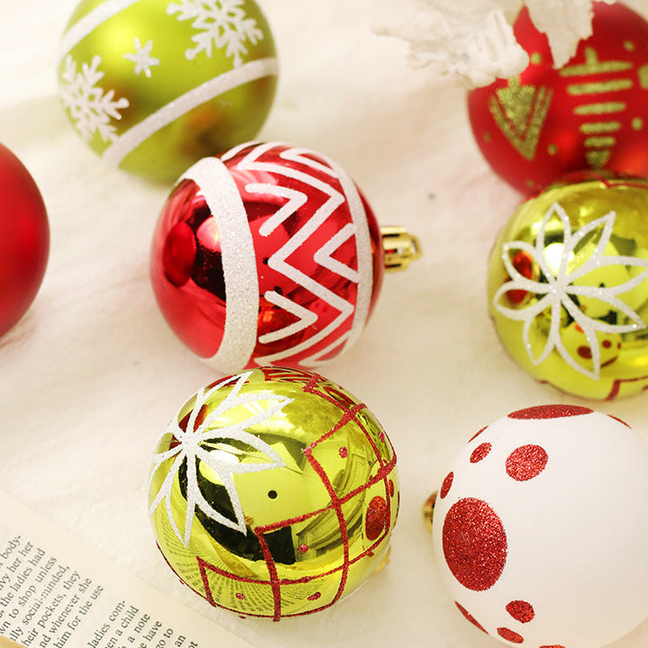 Christmas Tree Ornaments 16-Piece Festive Holiday Set