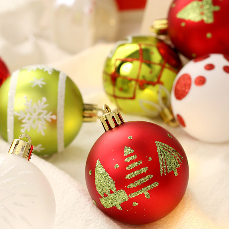 Christmas Tree Ornaments 16-Piece Festive Holiday Set