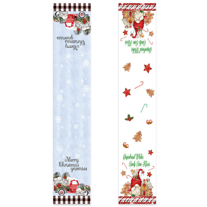 Christmas Table Runner 178cm Gnome Holiday Table Decor