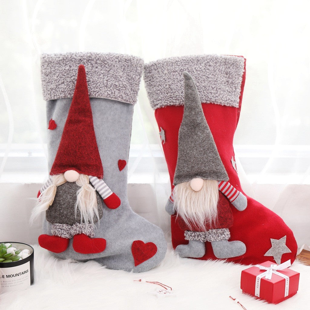 3D Gnome Christmas Stockings for Festive Gift Giving