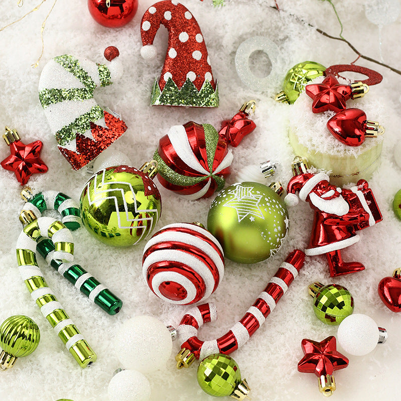 50-Piece Christmas Ornament Set for a Full Festive Tree
