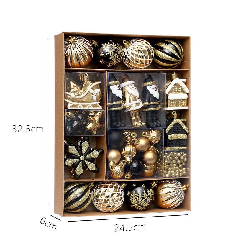 50-Piece Christmas Ornament Set for a Full Festive Tree