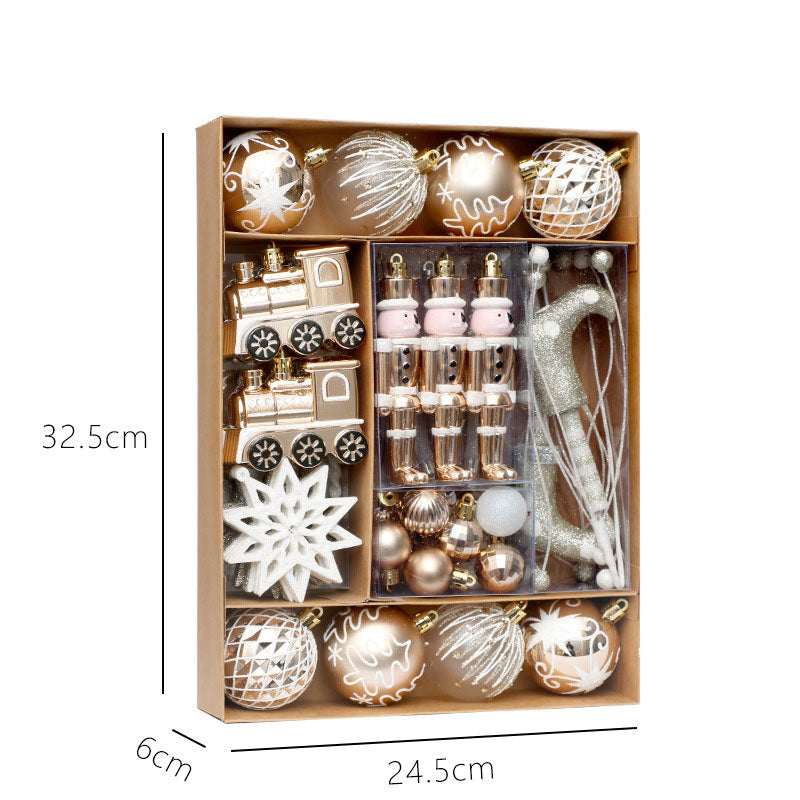 50-Piece Christmas Ornament Set for a Full Festive Tree