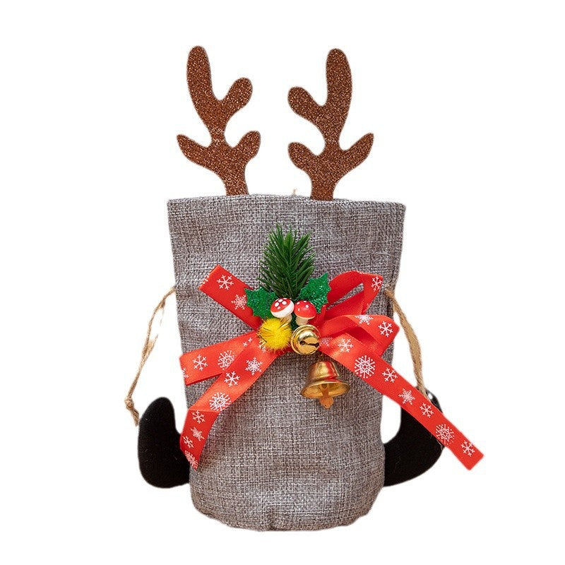 Christmas Reindeer Gift Bag For Festive Holiday Decor
