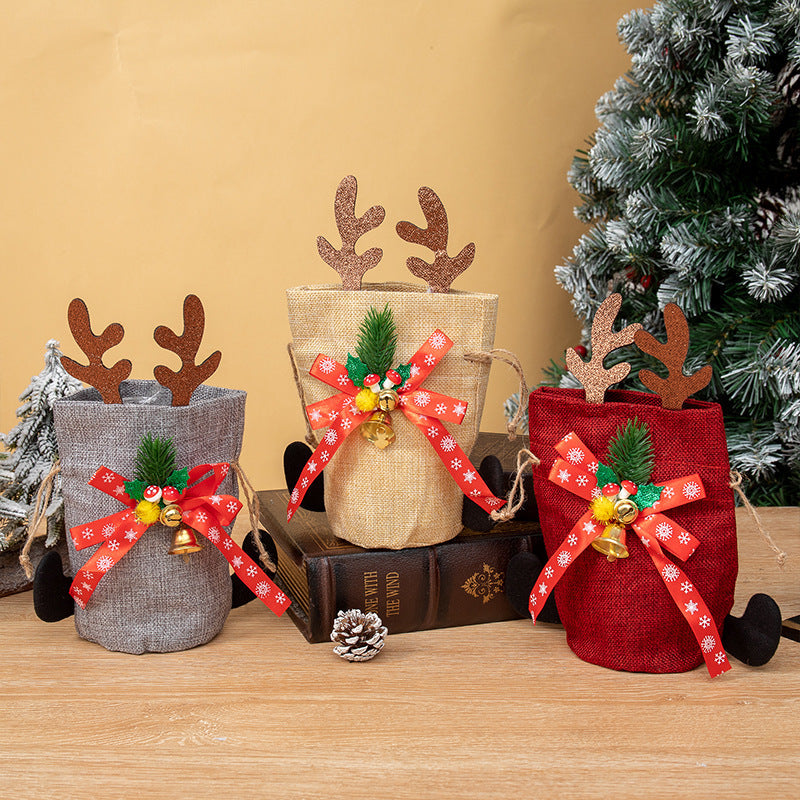 Christmas Reindeer Gift Bag For Festive Holiday Decor