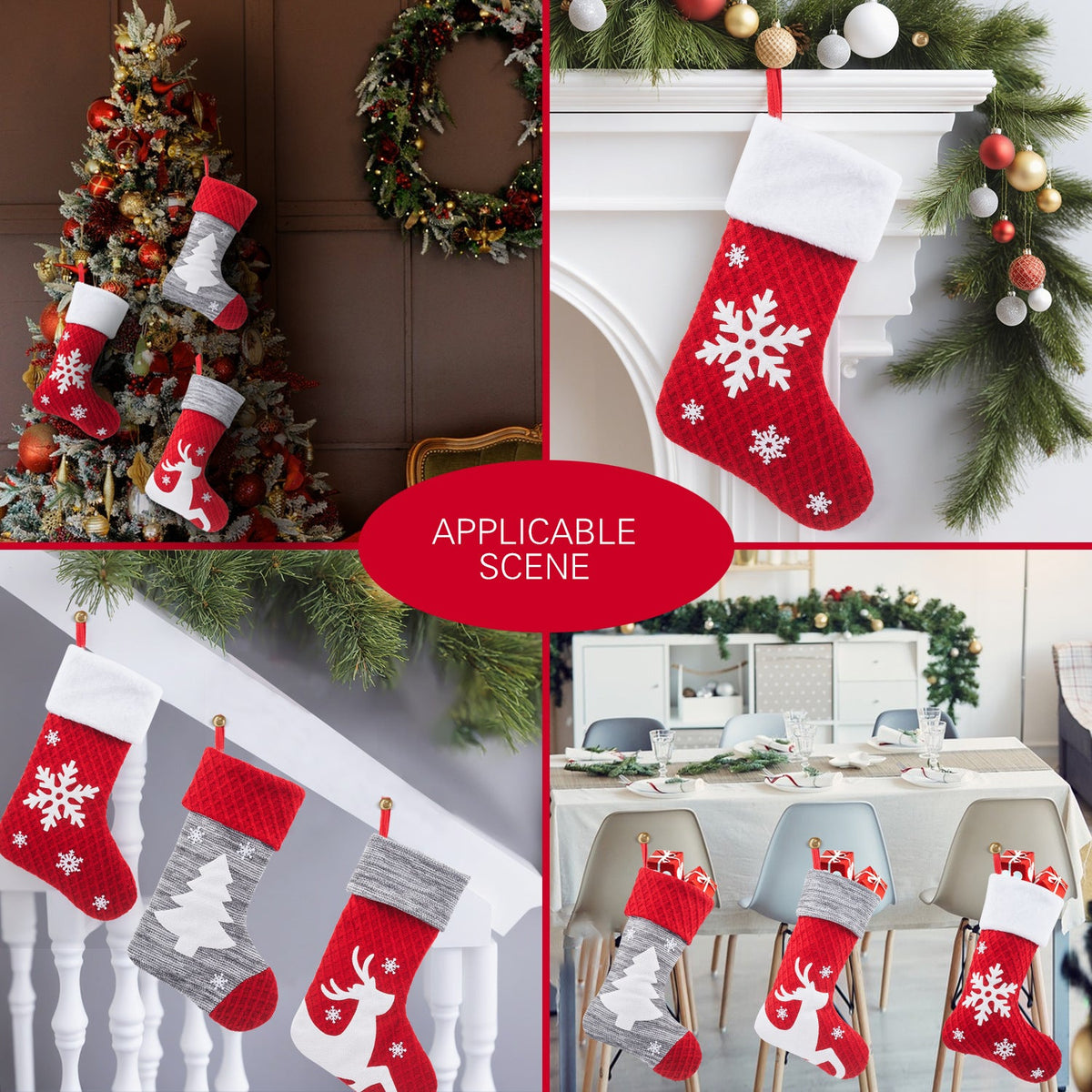 Christmas Stocking Set for Festive Family Gift Giving