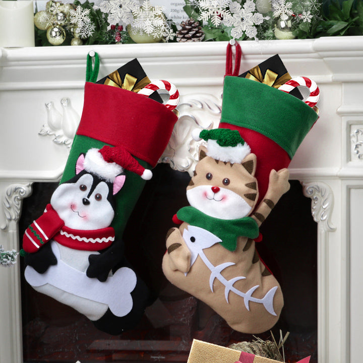 3D Christmas Animal Stockings for Playful Gift Giving