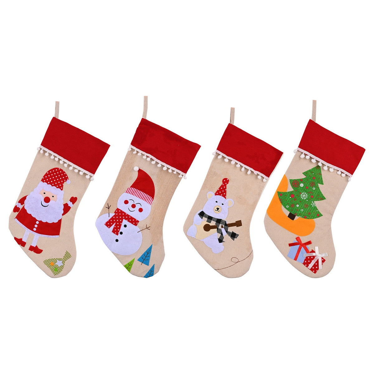 Christmas Stocking Set for Festive Gift Giving Decor