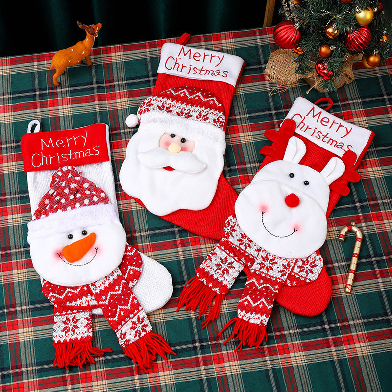 Christmas Stocking Set for a Festive Mantel Display