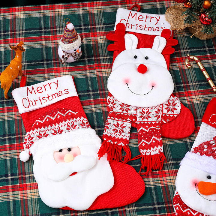 Christmas Stocking Set for a Festive Mantel Display