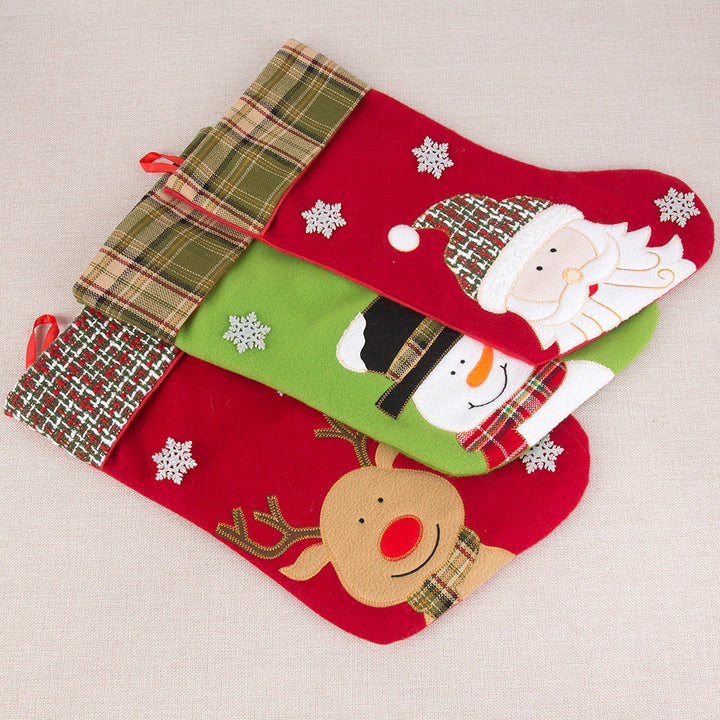 Christmas Stocking Set With Festive Character Designs