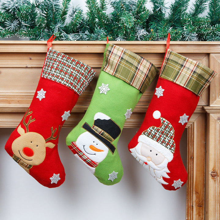 Christmas Stocking Set With Festive Character Designs