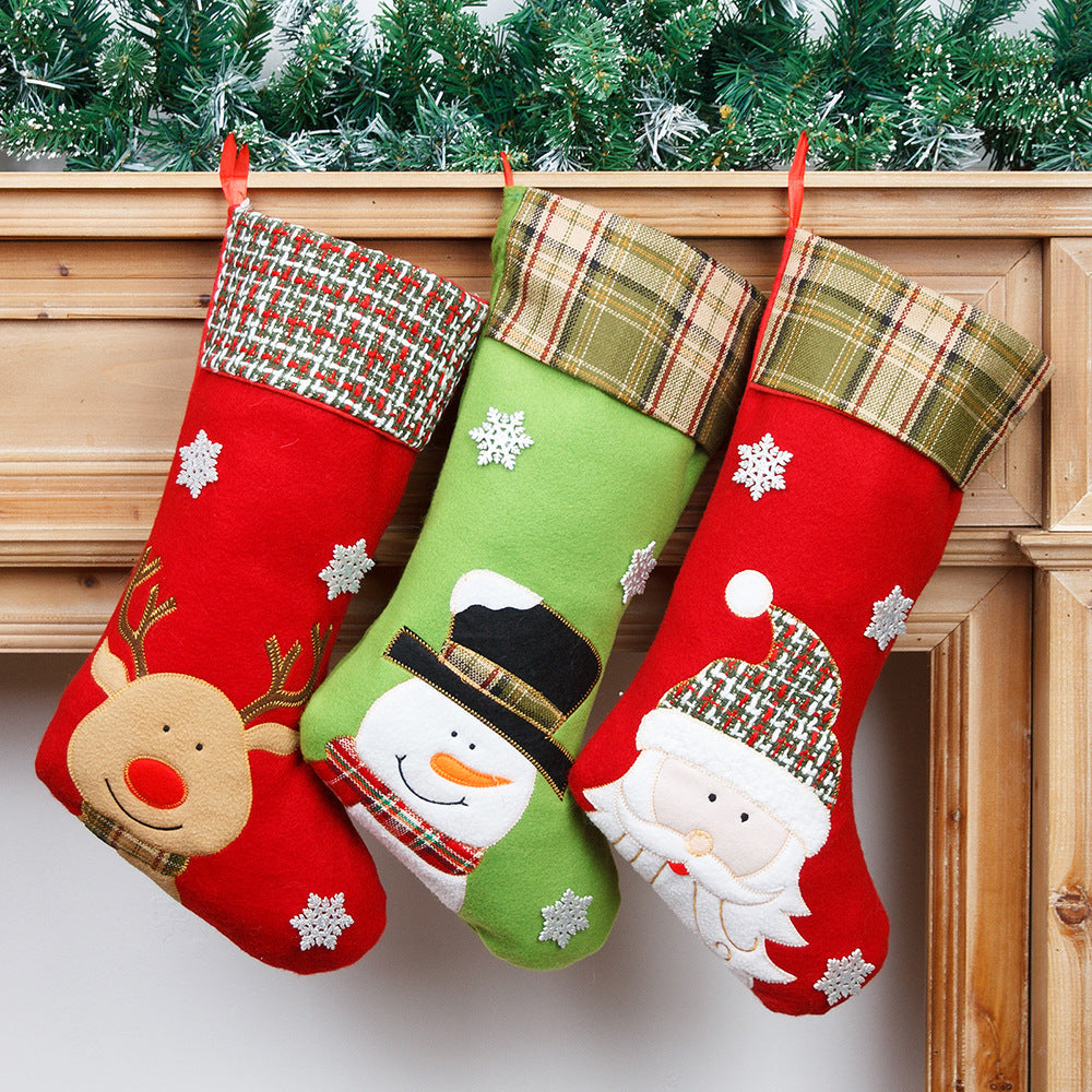 Christmas Stocking Set With Festive Character Designs