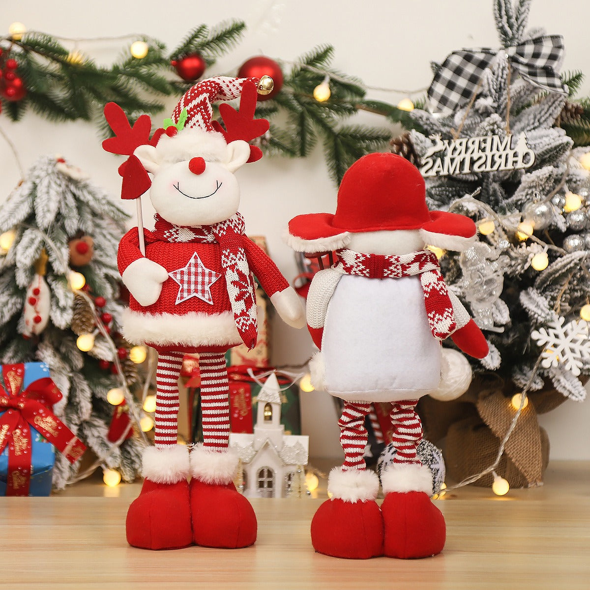 Christmas Standing Dolls for Festive Holiday Displays