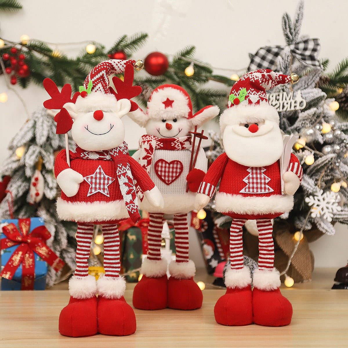 Christmas Standing Dolls for Festive Holiday Displays
