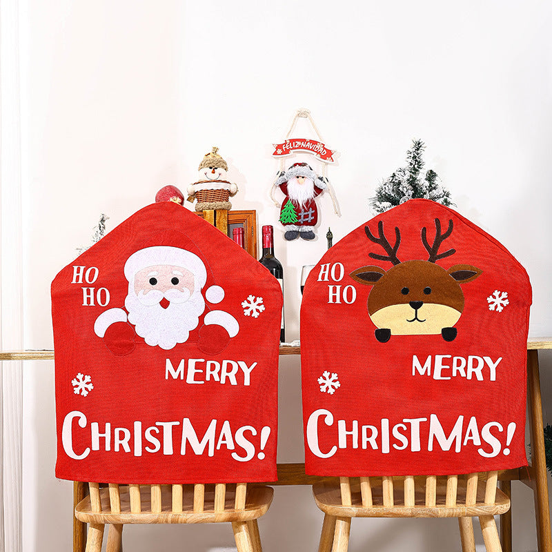 Christmas Chair Cover for Festive Dining Decor Style