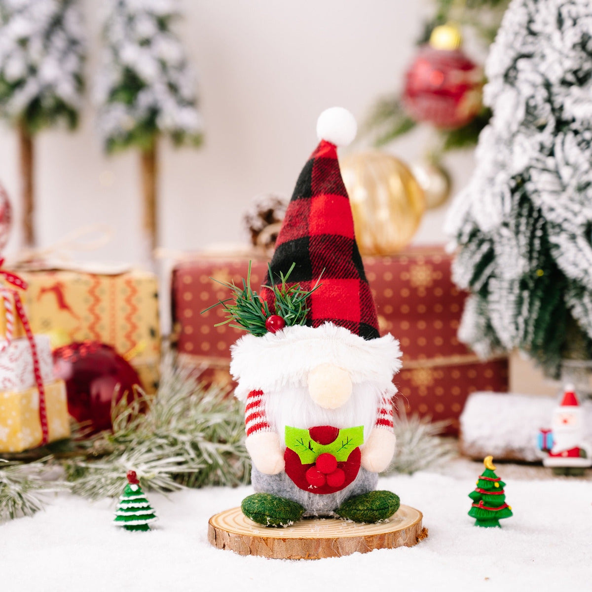 Christmas Gnome Set for Cozy Festive Tabletop Charm