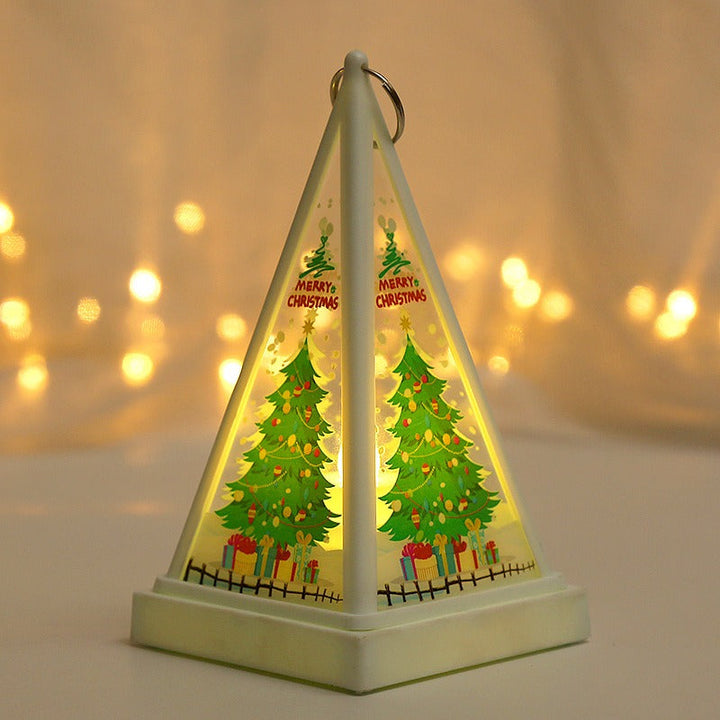 Christmas Pyramid Night Light for Cozy Holiday Glow