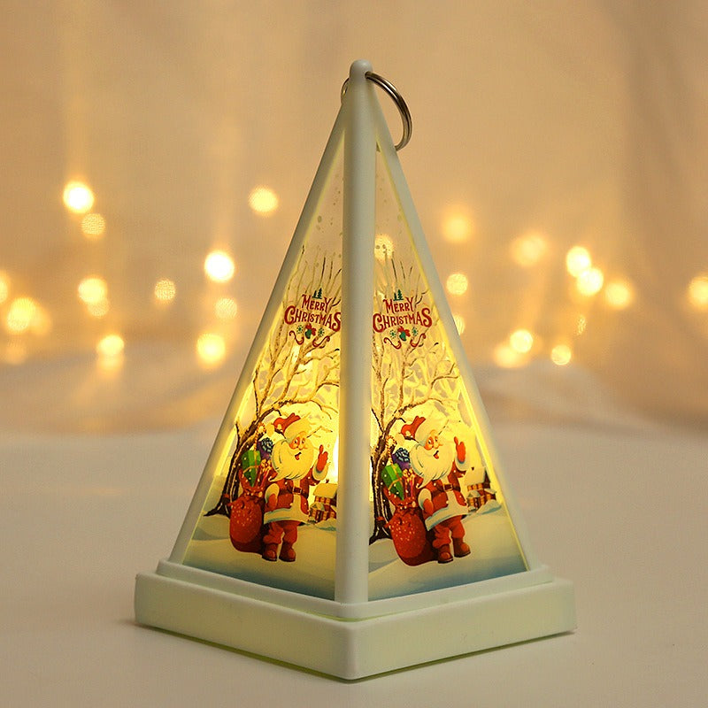 Christmas Pyramid Night Light for Cozy Holiday Glow