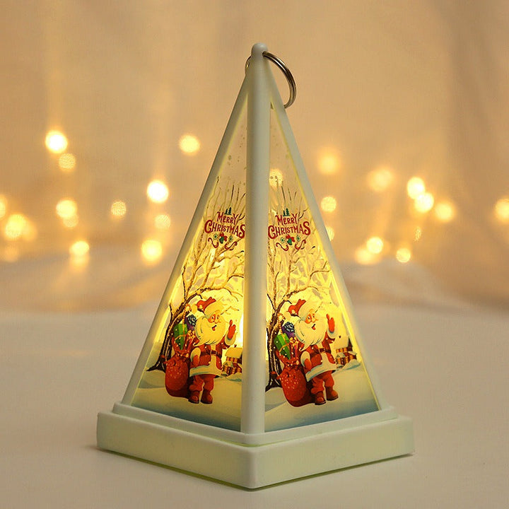 Christmas Pyramid Night Light for Cozy Holiday Glow