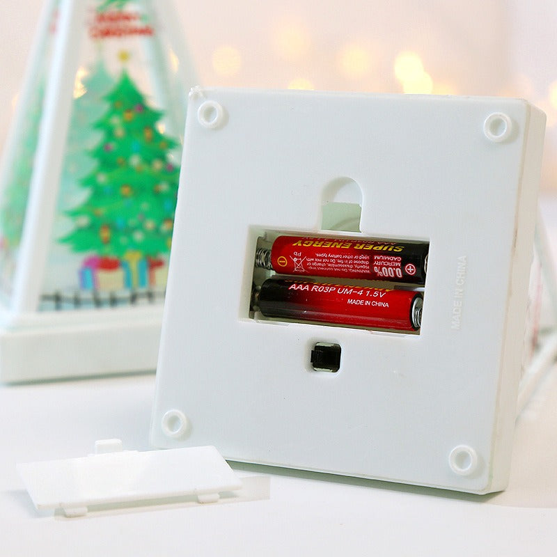 Christmas Pyramid Night Light for Cozy Holiday Glow