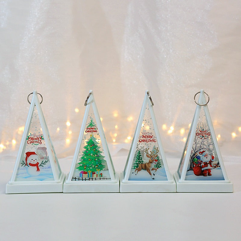 Christmas Pyramid Night Light for Cozy Holiday Glow
