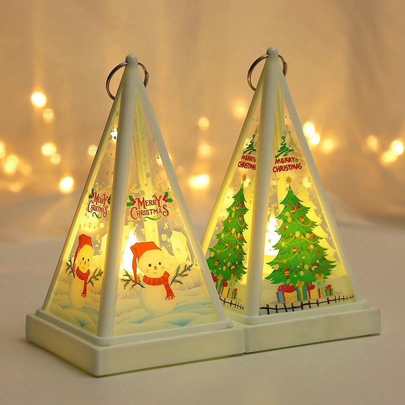 Christmas Pyramid Night Light for Cozy Holiday Glow