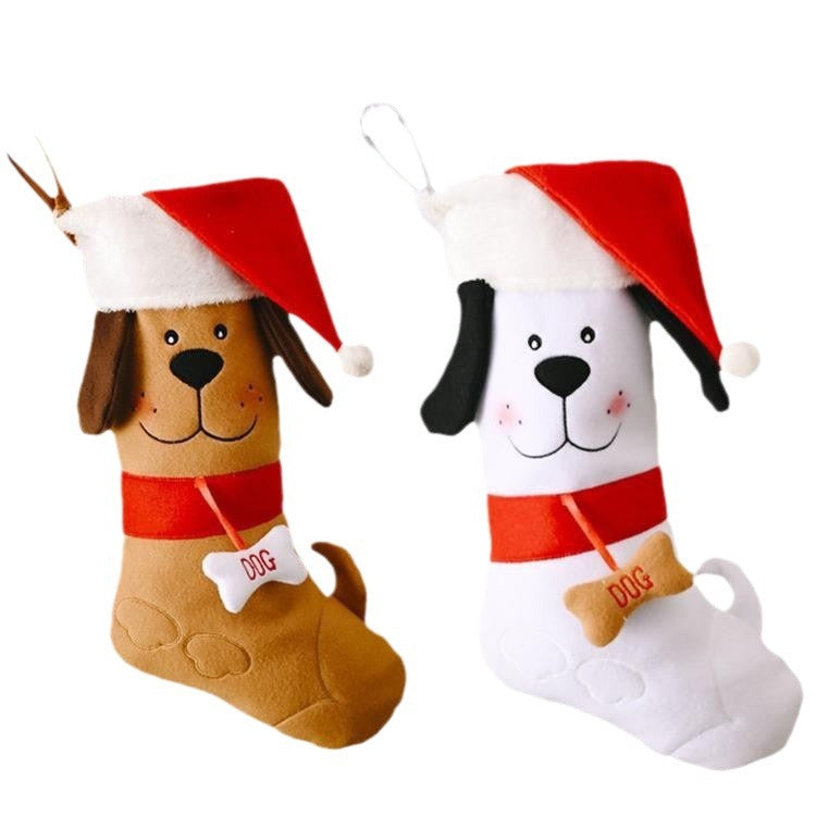 Christmas Dog Stockings Pair | Playful Holiday Decor