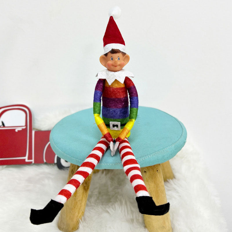 Christmas Elf Decoration for Playful Holiday Shelf Charm