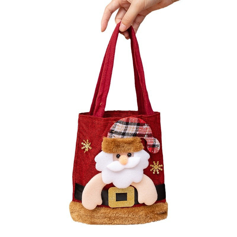 Christmas Gift Bags With Plush Character Keepsakes