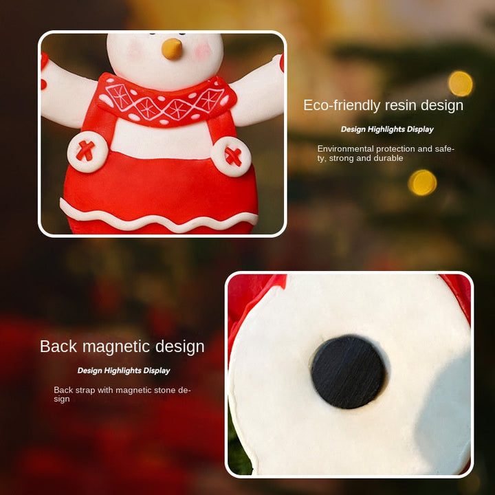Christmas Gingerbread Magnets for a Festive Fridge