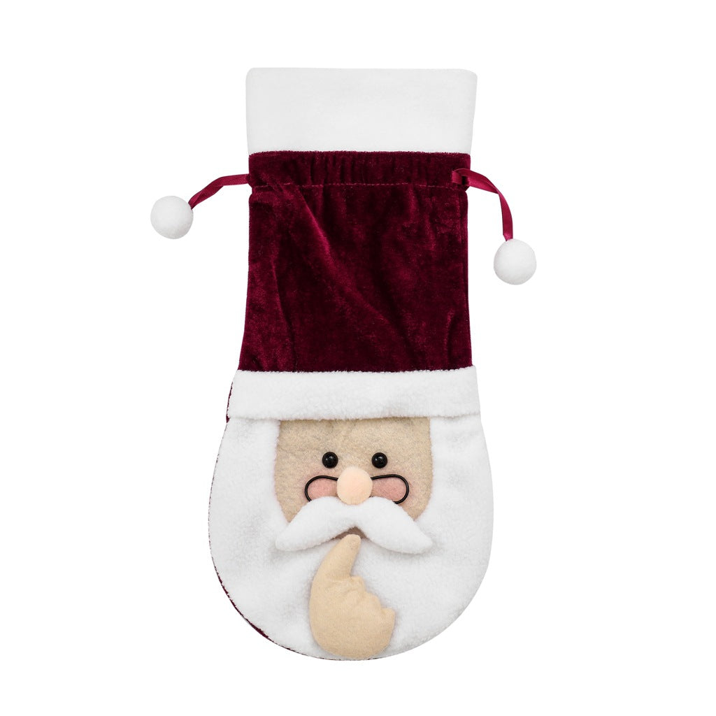 Christmas Wine Bottle Santa Cover for Festive Tables