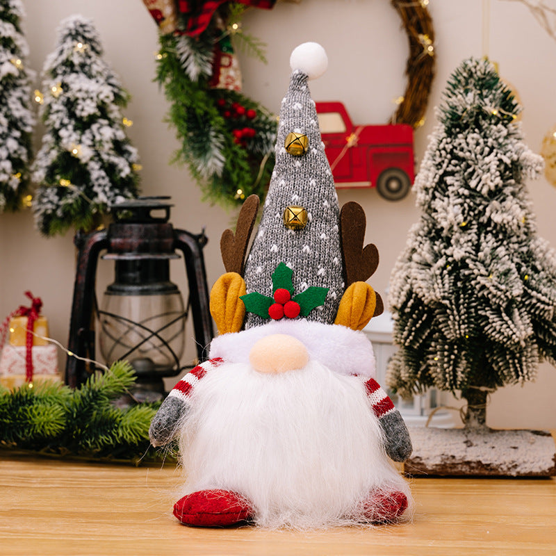 Christmas Gnome Decorations With Warm Glowing Beards